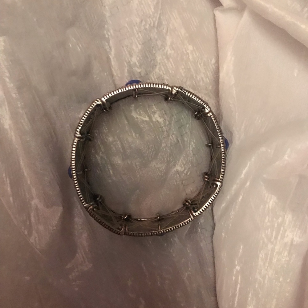 Blue Aztec styled bangle - Picture 3 of 3